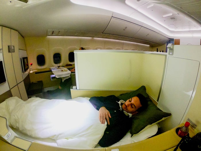 Lufthansa B747-8 First Class Bed - Cherag Dubash