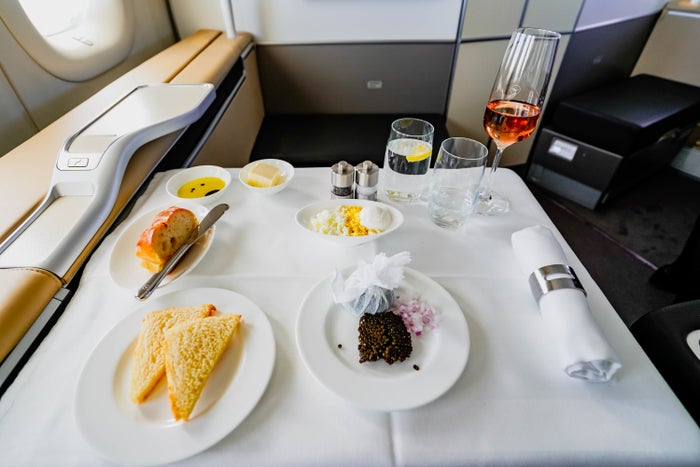Lufthansa B747-8 First Class Caviar - Cherag Dubash