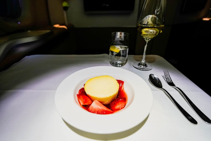 Lufthansa B747-8 First Class Dessert - Cherag Dubash