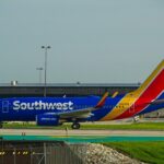 Southwest Airplane On An Airport Runway