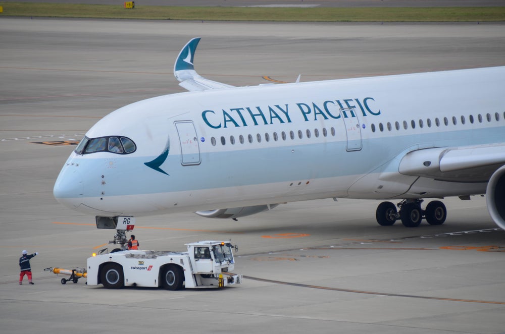 Cathay Pacific Plane on A Runway