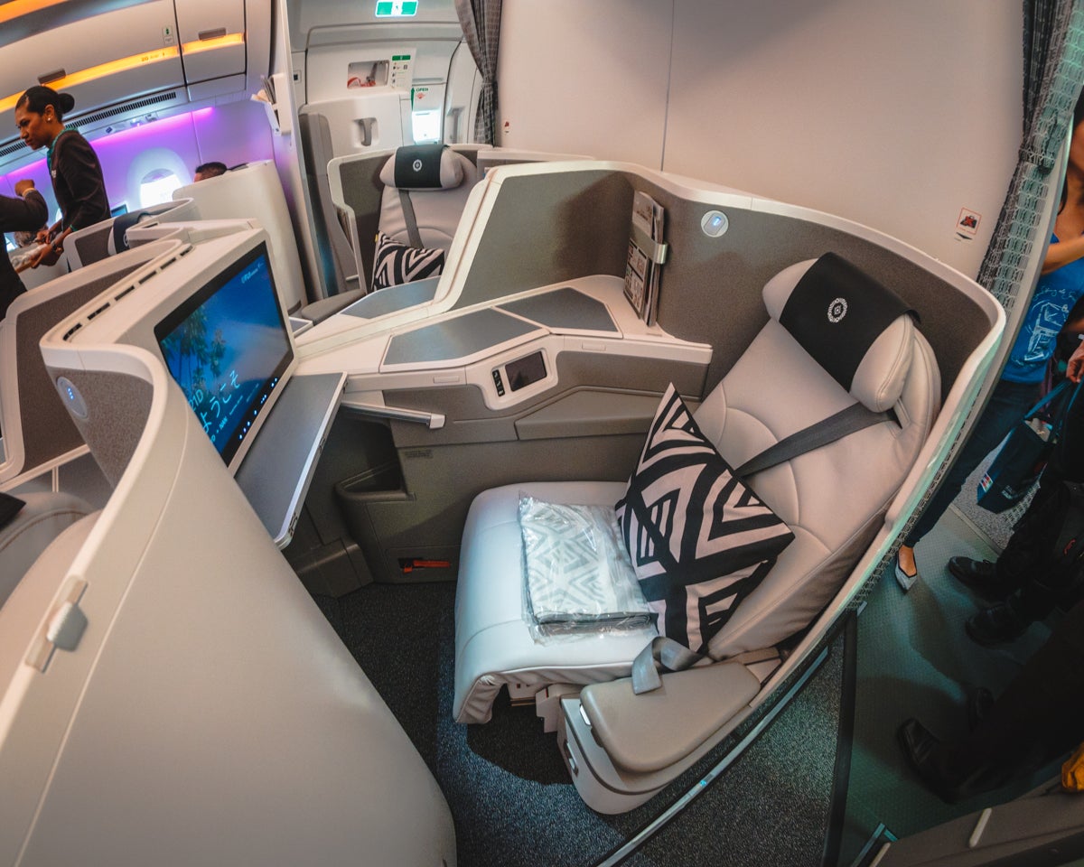 Fiji Airways Airbus A350 Business Class Middle Seats