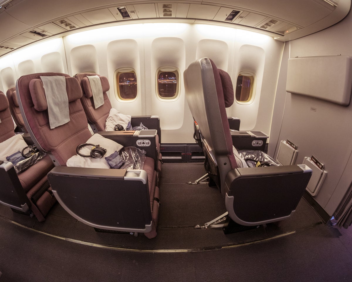 Qantas Boeing 747 Premium Economy Window Seats