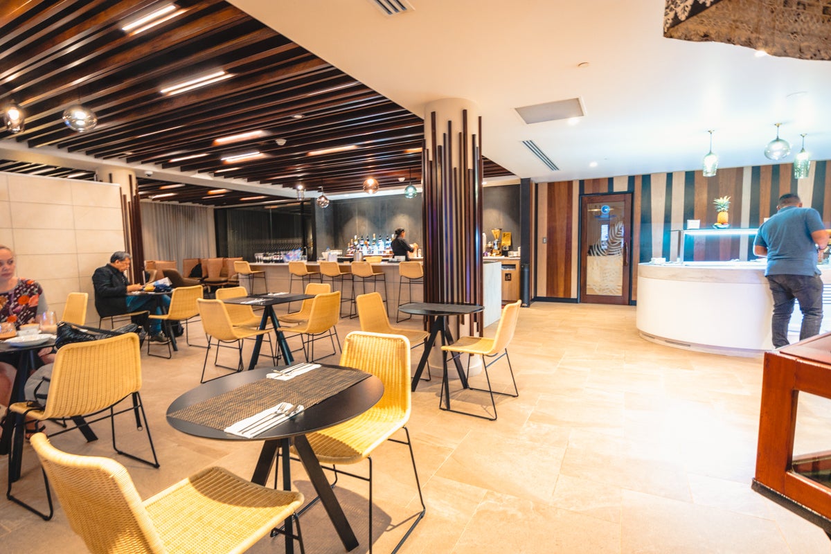 Fiji Airways Premier Lounge Dining Area