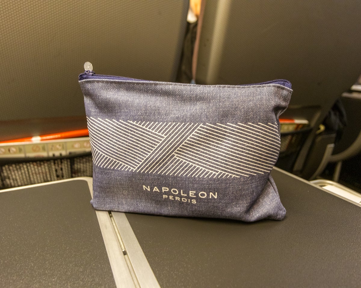 Qantas Boeing 747 Premium Economy Amenity Kit Contents