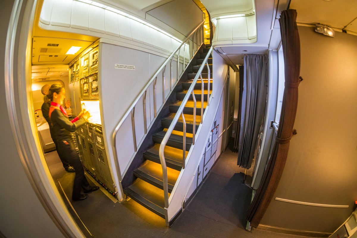 Qantas Boeing 747 Staircase