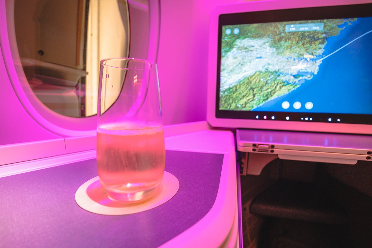 Fiji Airways Airbus A350 Business Class Champagne