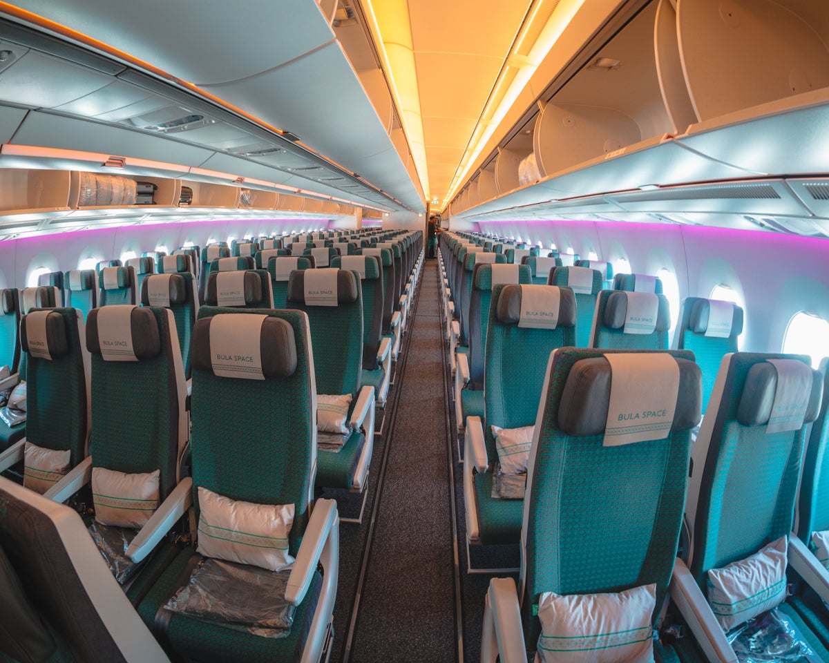Fiji Airways Airbus A350 Economy Class Cabin