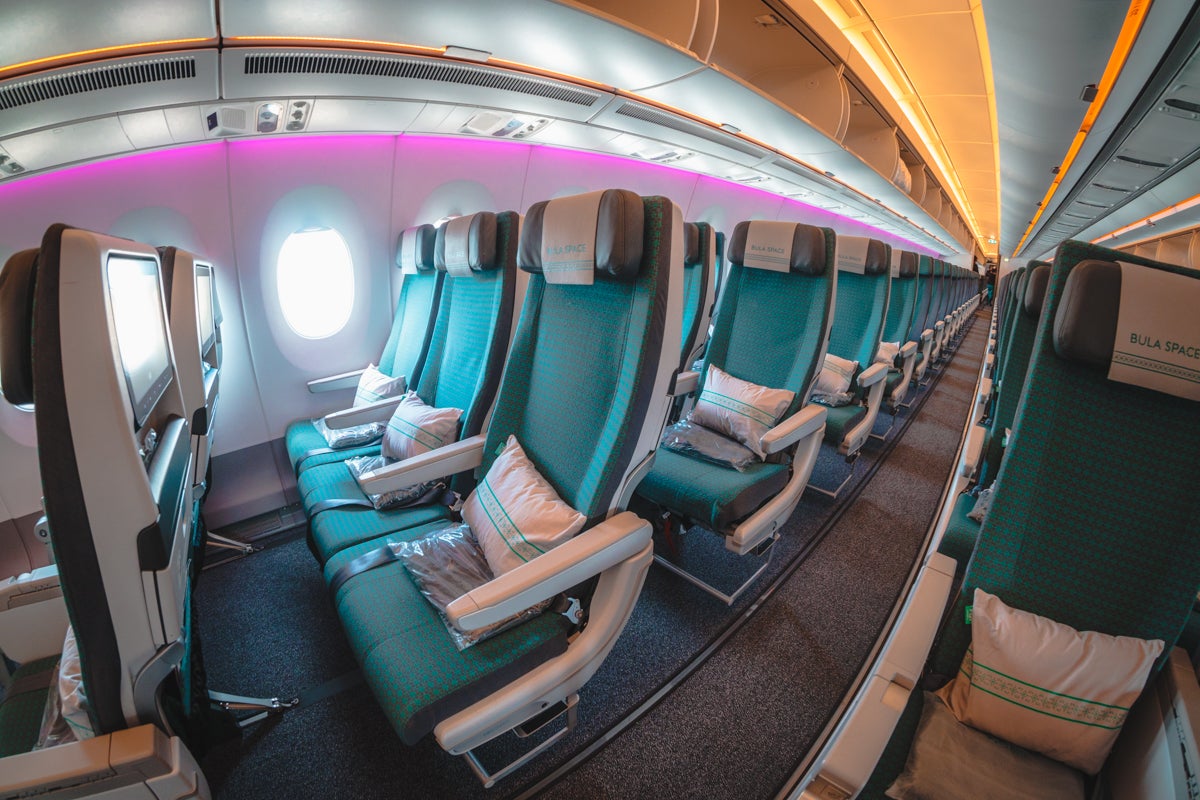 Fiji Airways Airbus A350 Economy Class Bula Space Seats