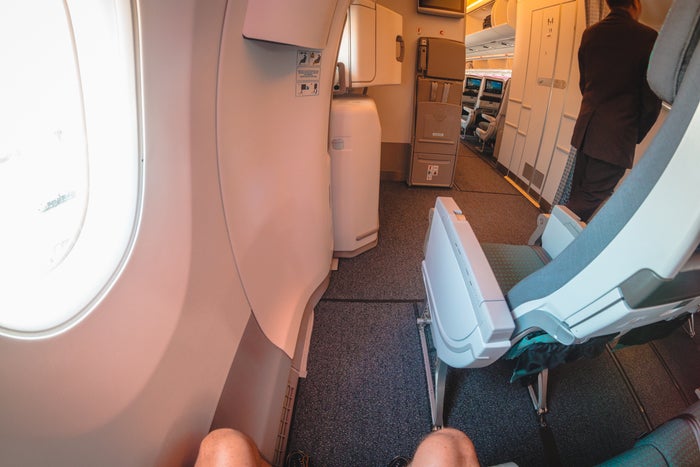 Fiji Airways Airbus A350 Economy Class Seat 52A Legroom