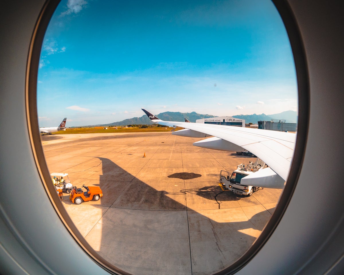 Fiji Airways Airbus A350 Economy Class Seat 52A Window View