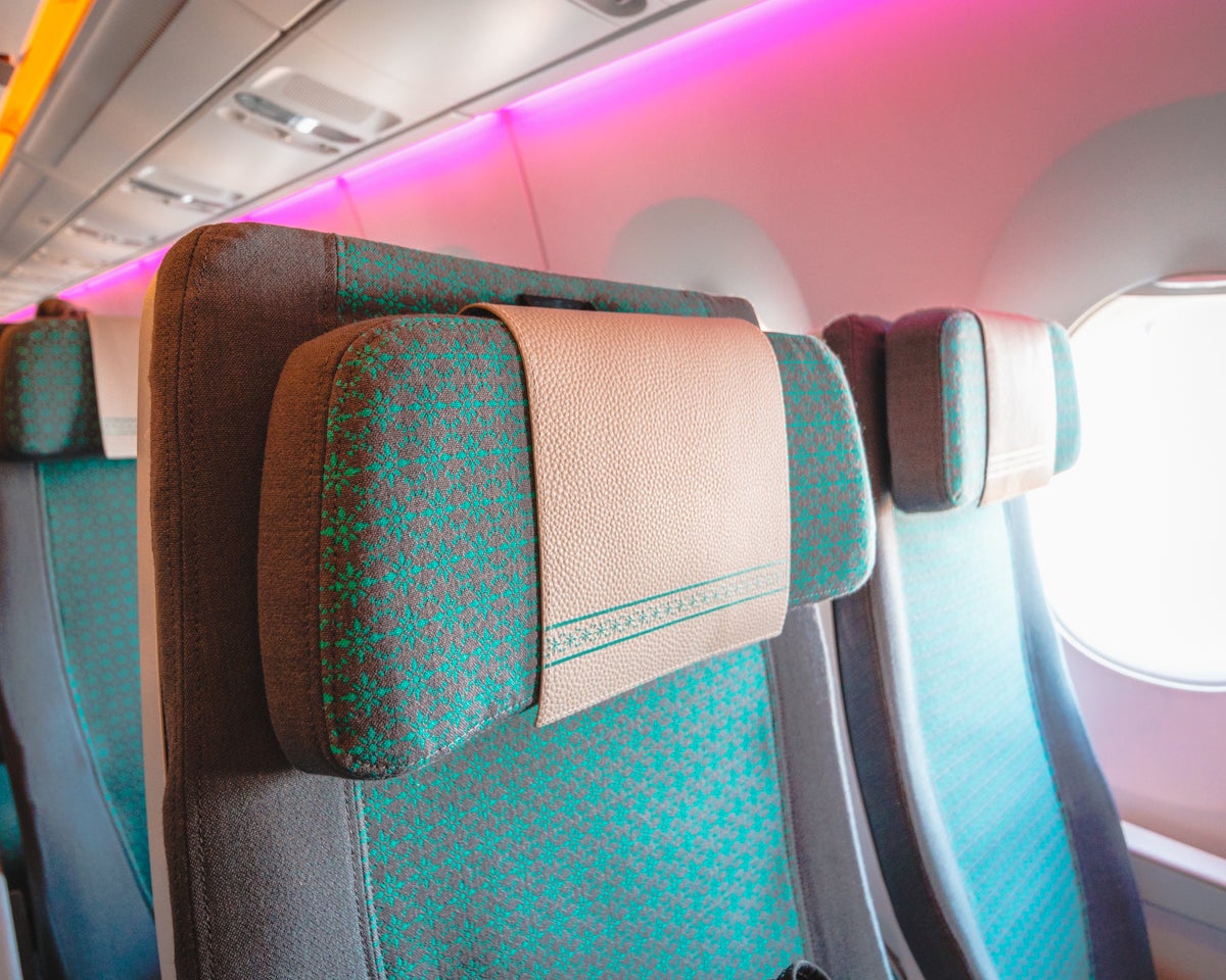 Fiji Airways Airbus A350 Economy Class Adjustable Headrest
