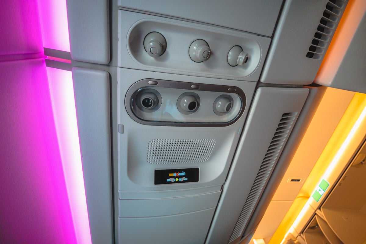 Fiji Airways Airbus A350 Economy Class Individual Airflow Control