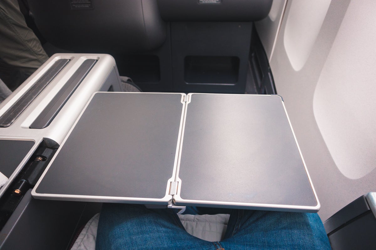 Qantas Boeing 747 Business Class Tray Table
