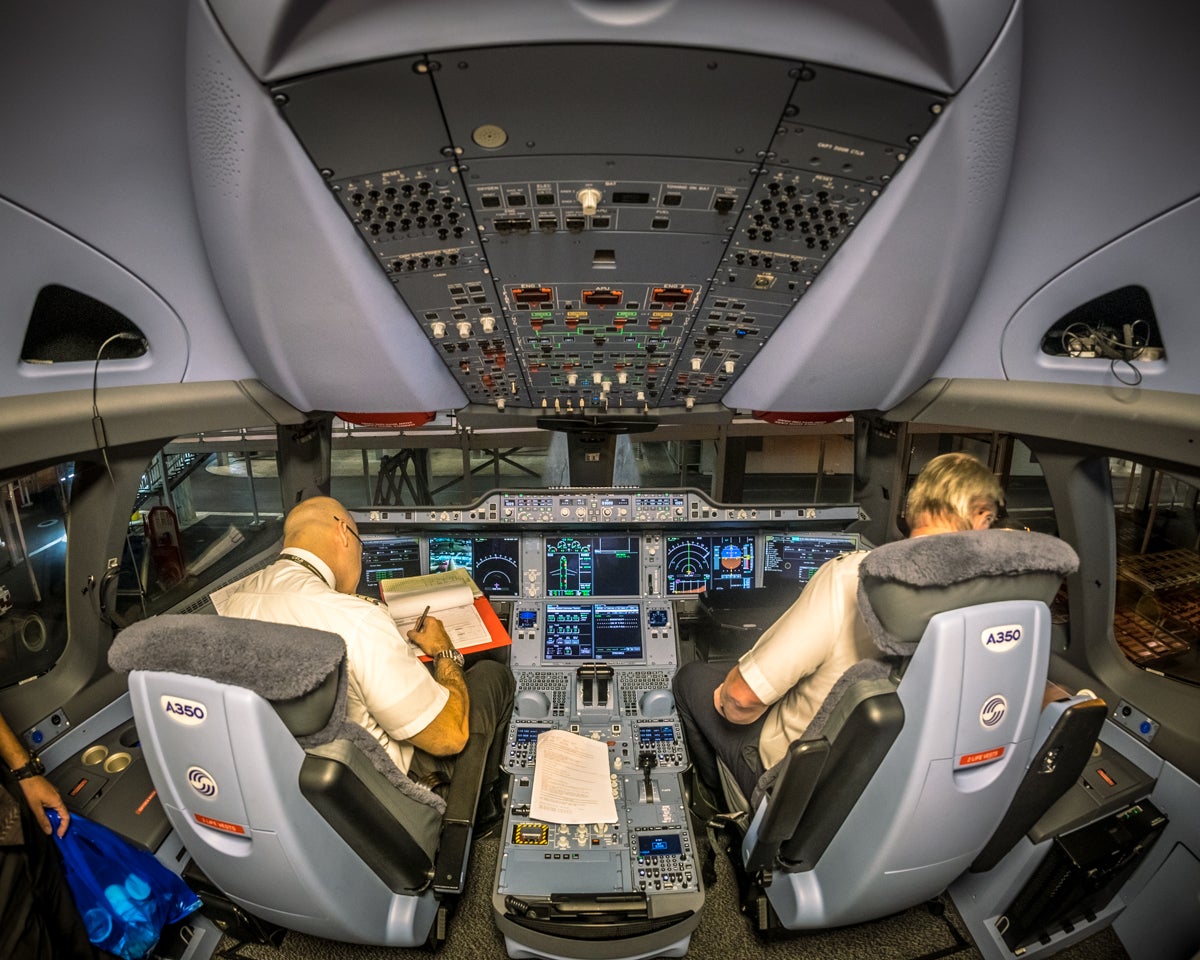 Fiji Airways Airbus A350 Cockpit