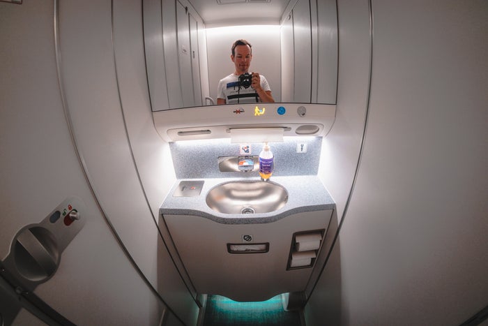 Fiji Airways Airbus A350 Economy Class Bathroom