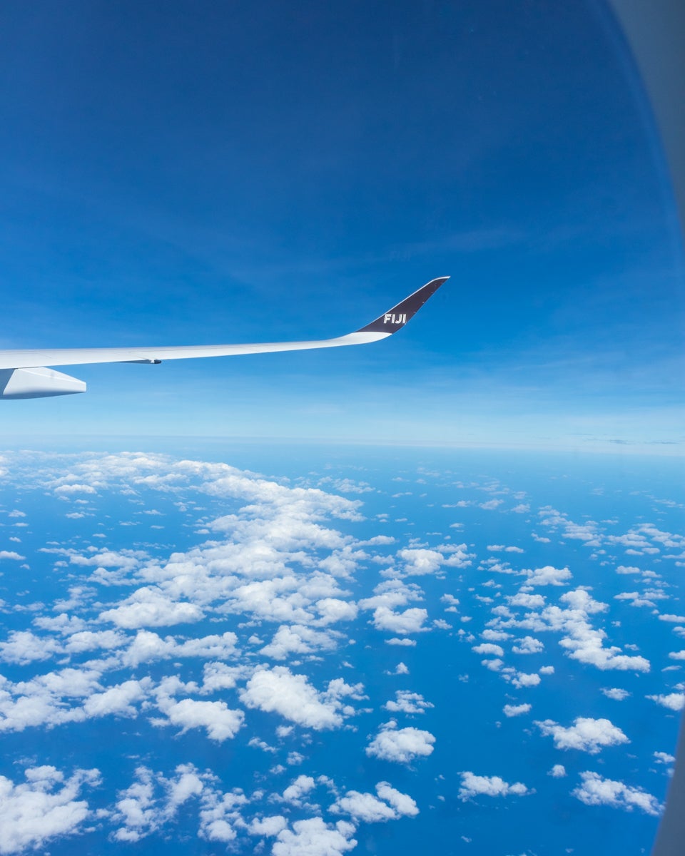 Fiji Airways Airbus A350 Economy Class Wing Views