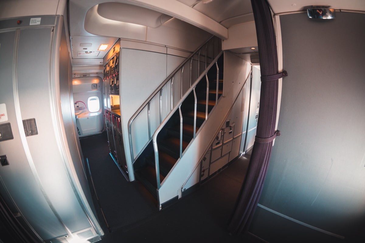 Qantas Boeing 747 Business Class Stairs