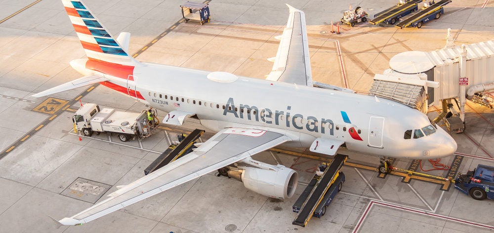 An American Airlines Plane in Phoenix