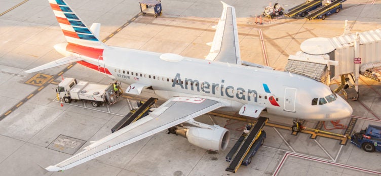 An American Airlines Plane in Phoenix