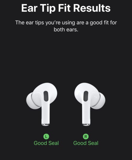 airpod pro ear tip test