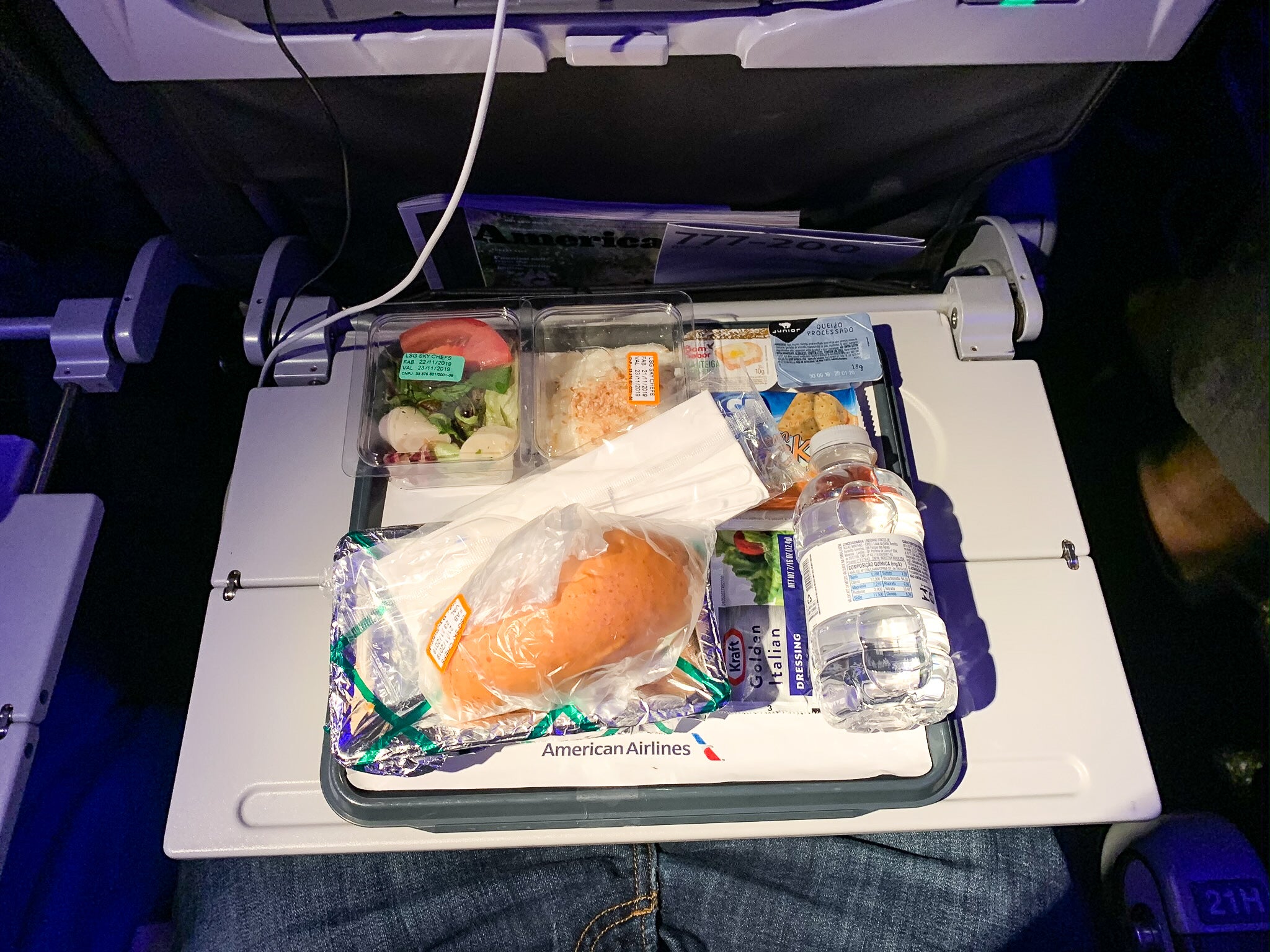 american airlines food carry on