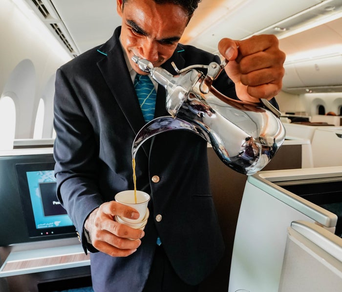 Oman Air B787-9 Business Class --- Arabic Coffee