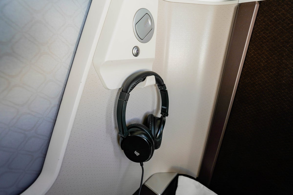Oman Air B787-9 Business Class --- Headphone Hook