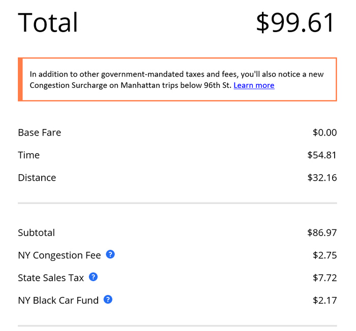 Uber Fare Comparison