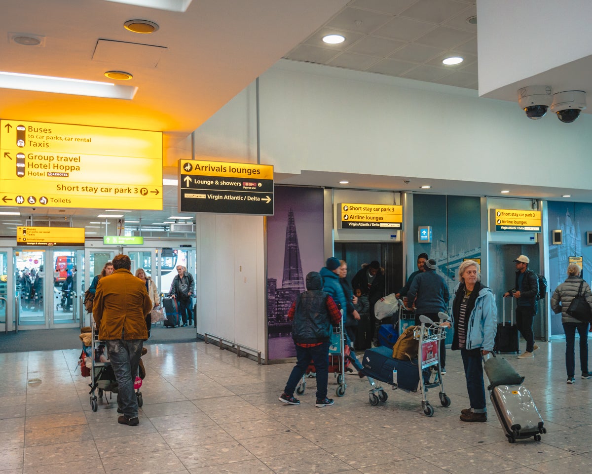 Arrivées du Terminal de Londres Heathrow 3