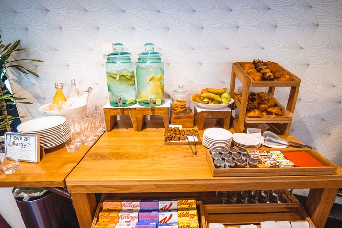 Virgin Atlantic Revivals Lounge Pastries