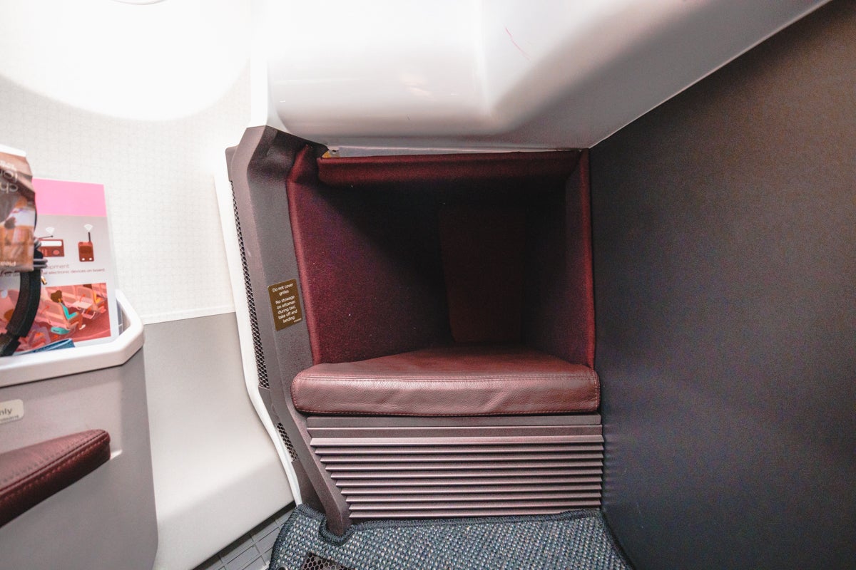 Virgin Atlantic Airbus A350 Upper Class Footwell