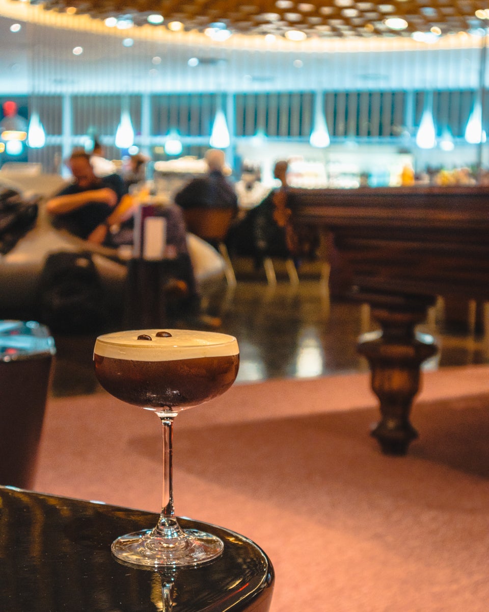 Virgin Atlantic Klubovně JFK Espresso Martini Koktejl