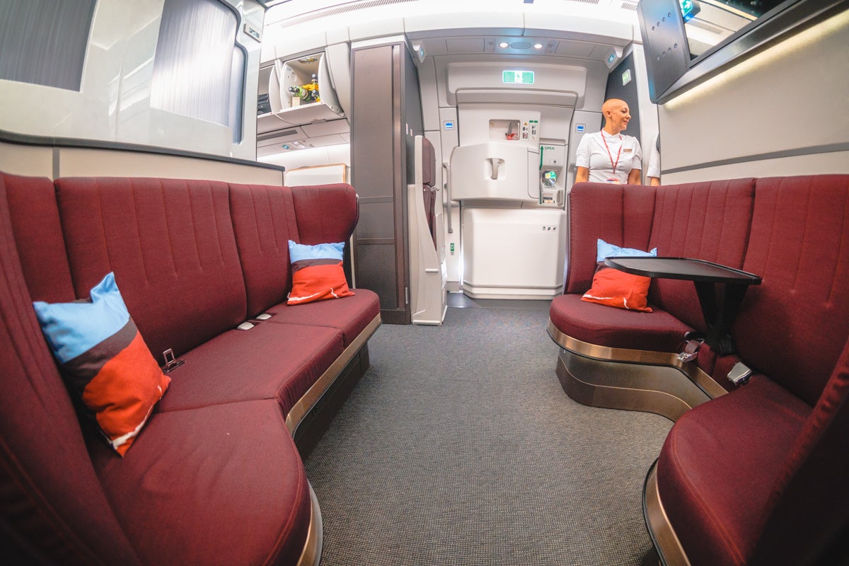 Virgin Atlantic Airbus A350 Upper Class Loft Lounge Area