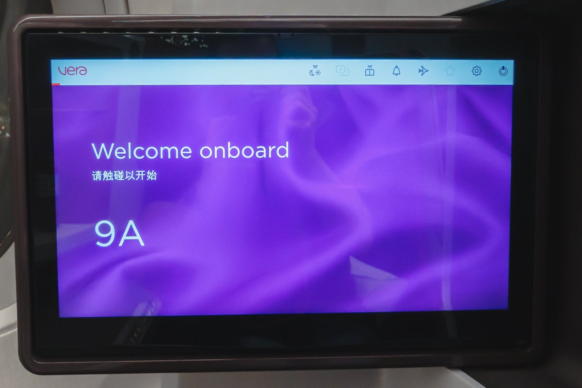 Virgin Atlantic Airbus A350 IFE Welcome Screen