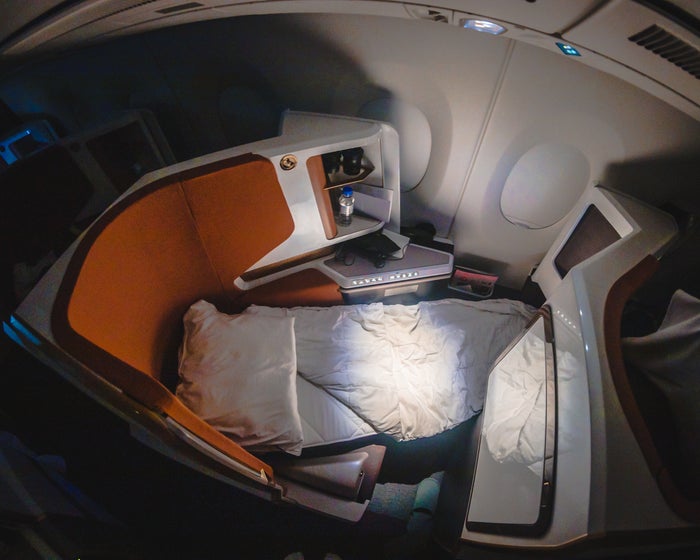 Virgin Atlantic Airbus A350 Upper Class Flat Bed with Linen
