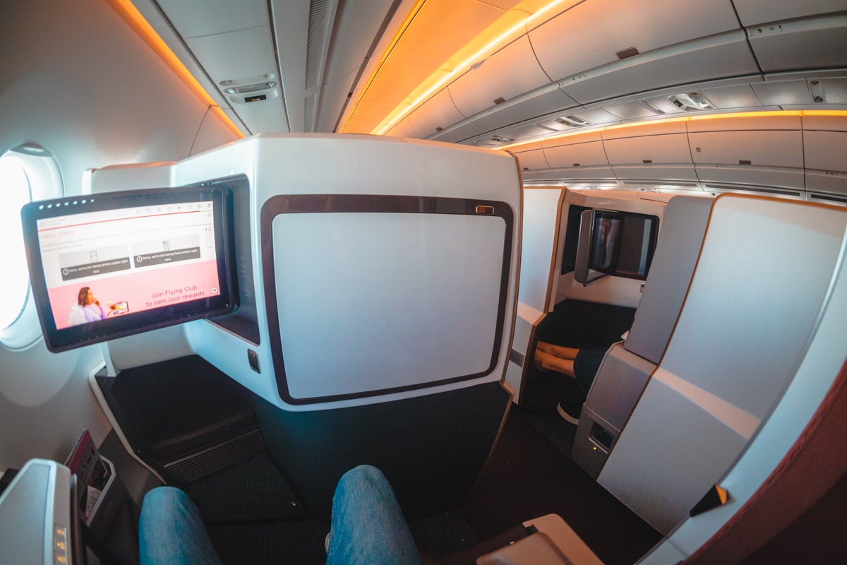 Virgin Atlantic Airbus A350 Upper Class Privacy Screen Open
