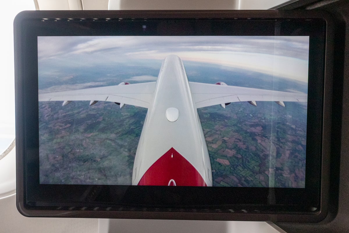 Tailcam de l'Airbus A350 de Virgin Atlantic