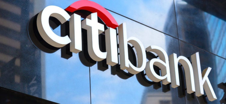 Citi Bank Sign in a City