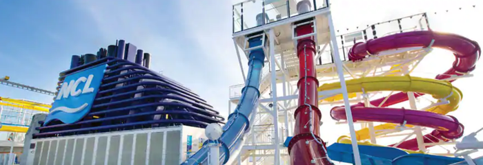 Norwegian cruise line waterslides