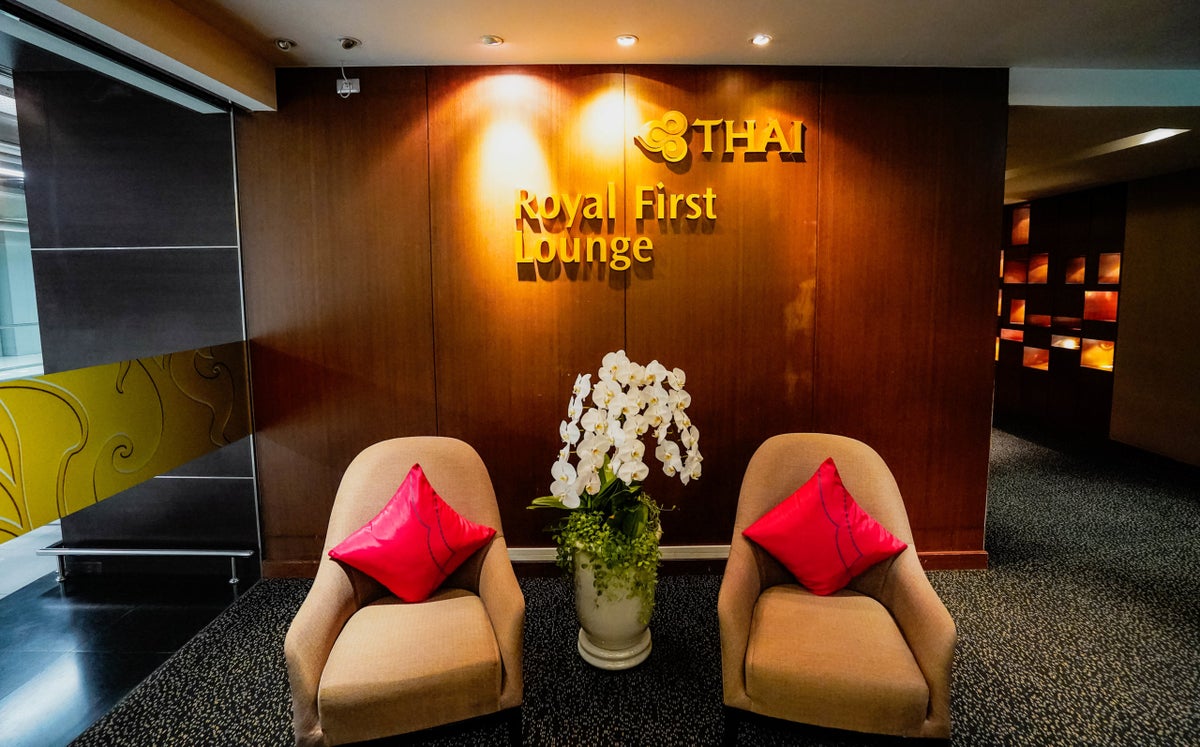 Thai Airways Royal First Lounge Reception Area