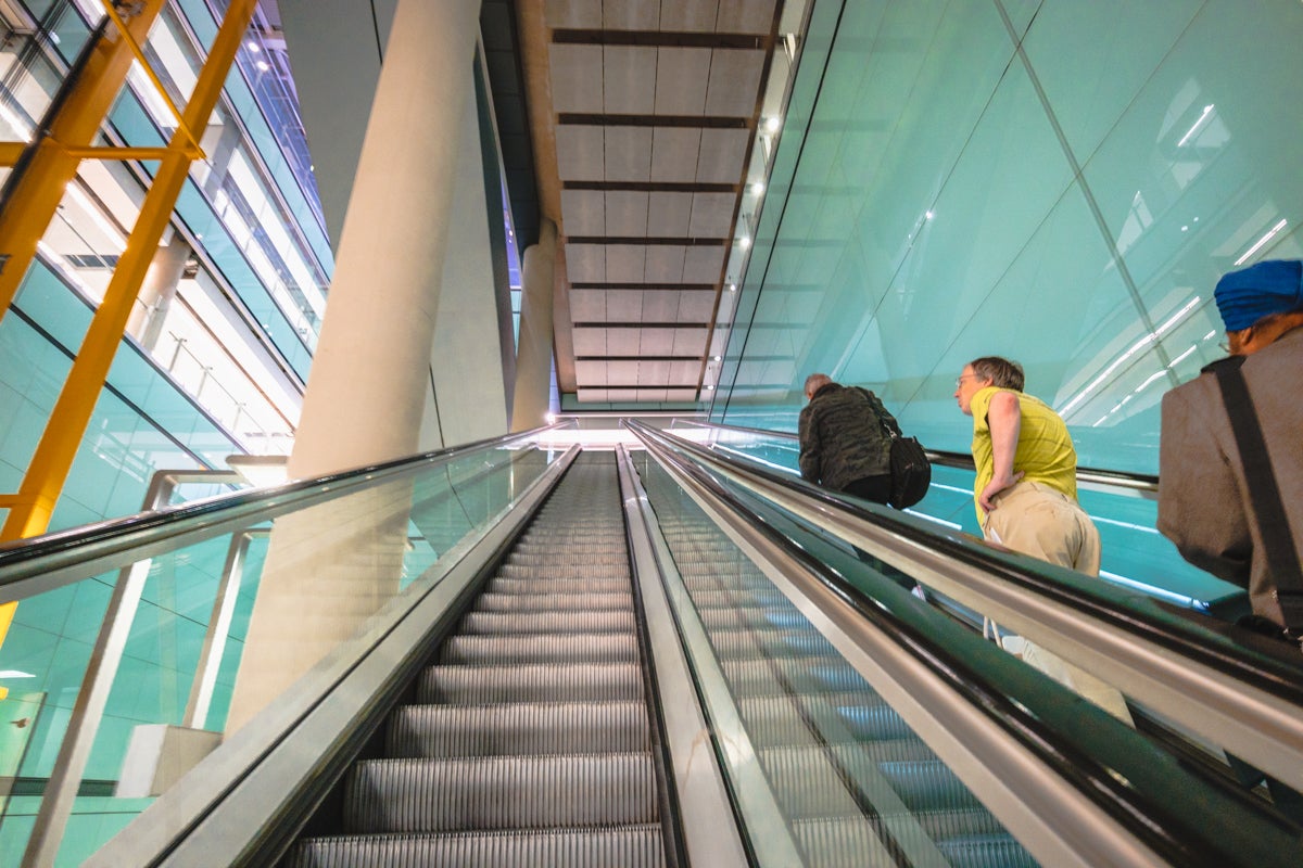 London Heathrow Terminal 5 Escalators to 5B Gates