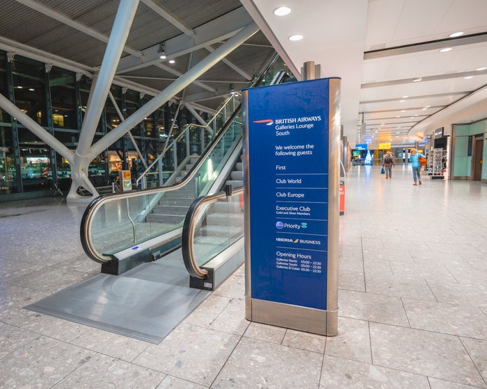 British Airways T5 Galleries Lounge B South Entrance