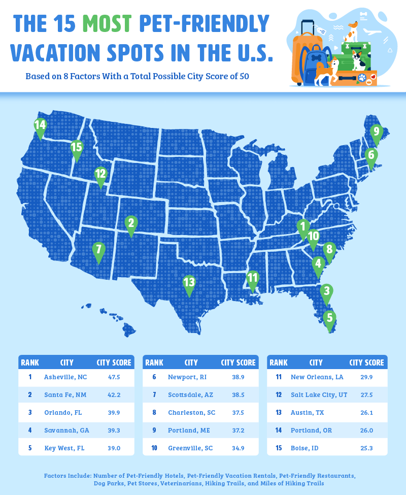 15 most pet friendly vacation spots in the us 1