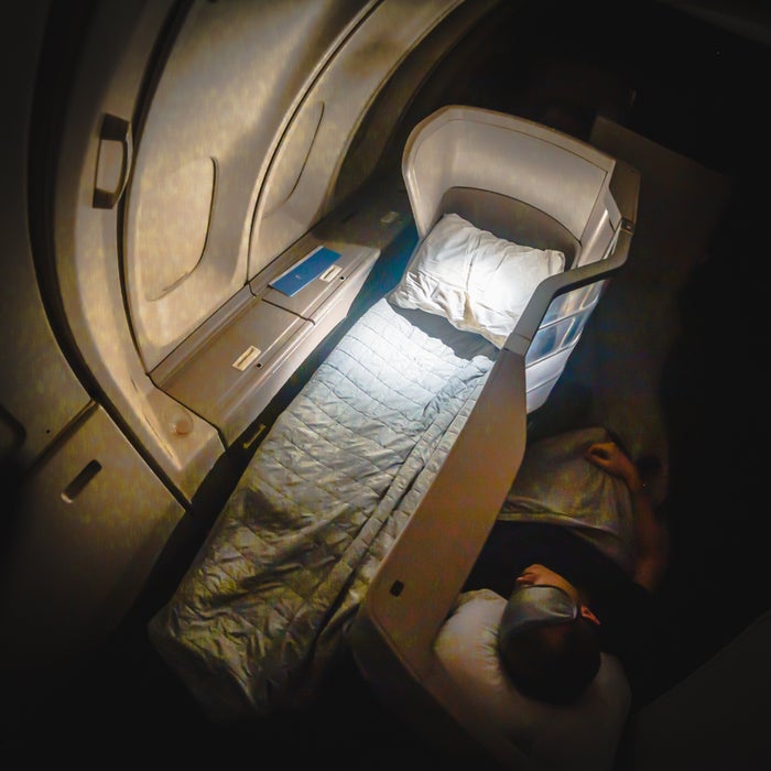 British Airways Boeing 747 Club World Business Class Flat Bed