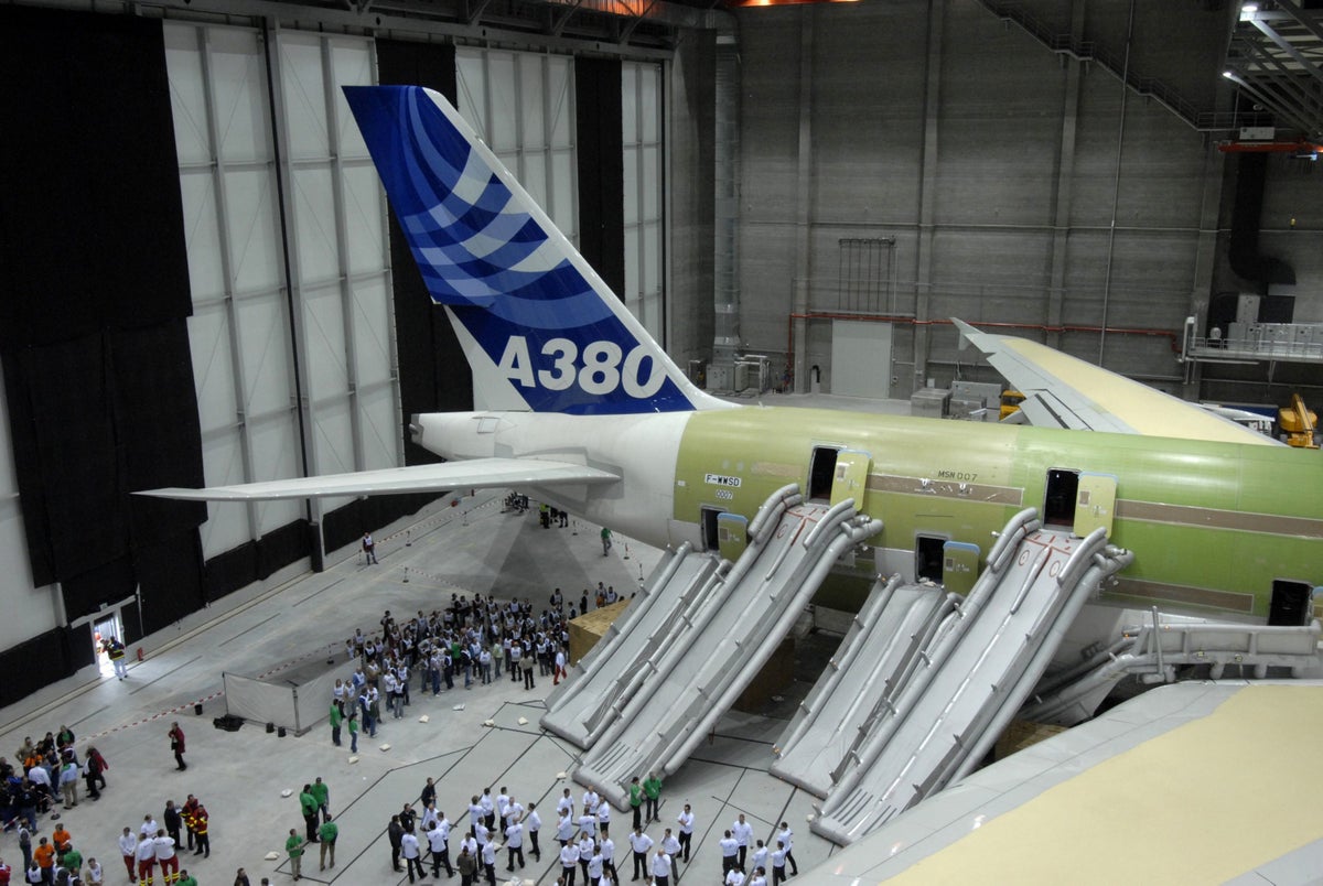 A380 evacuation test