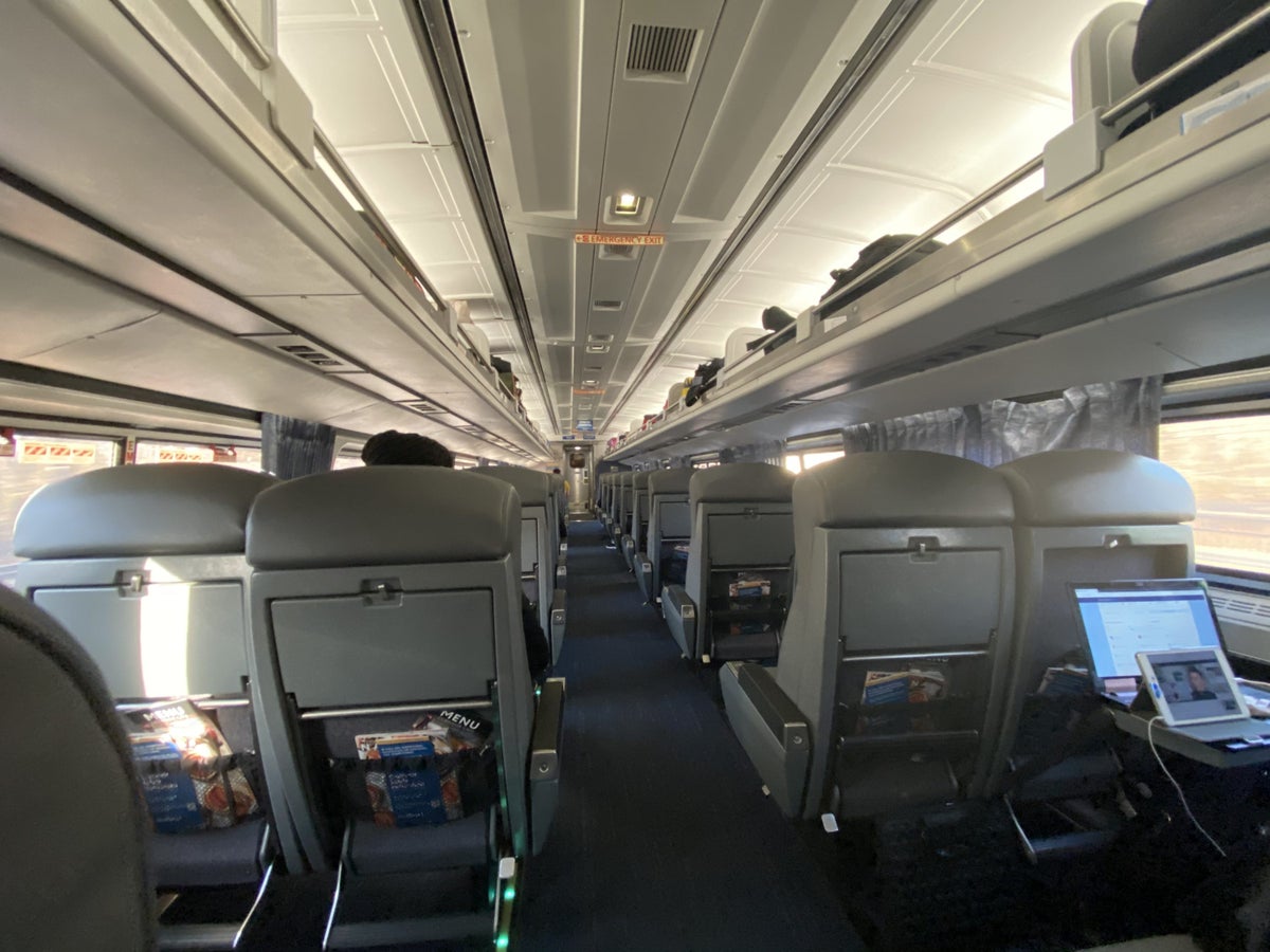 Amtrak Business Class Rear View