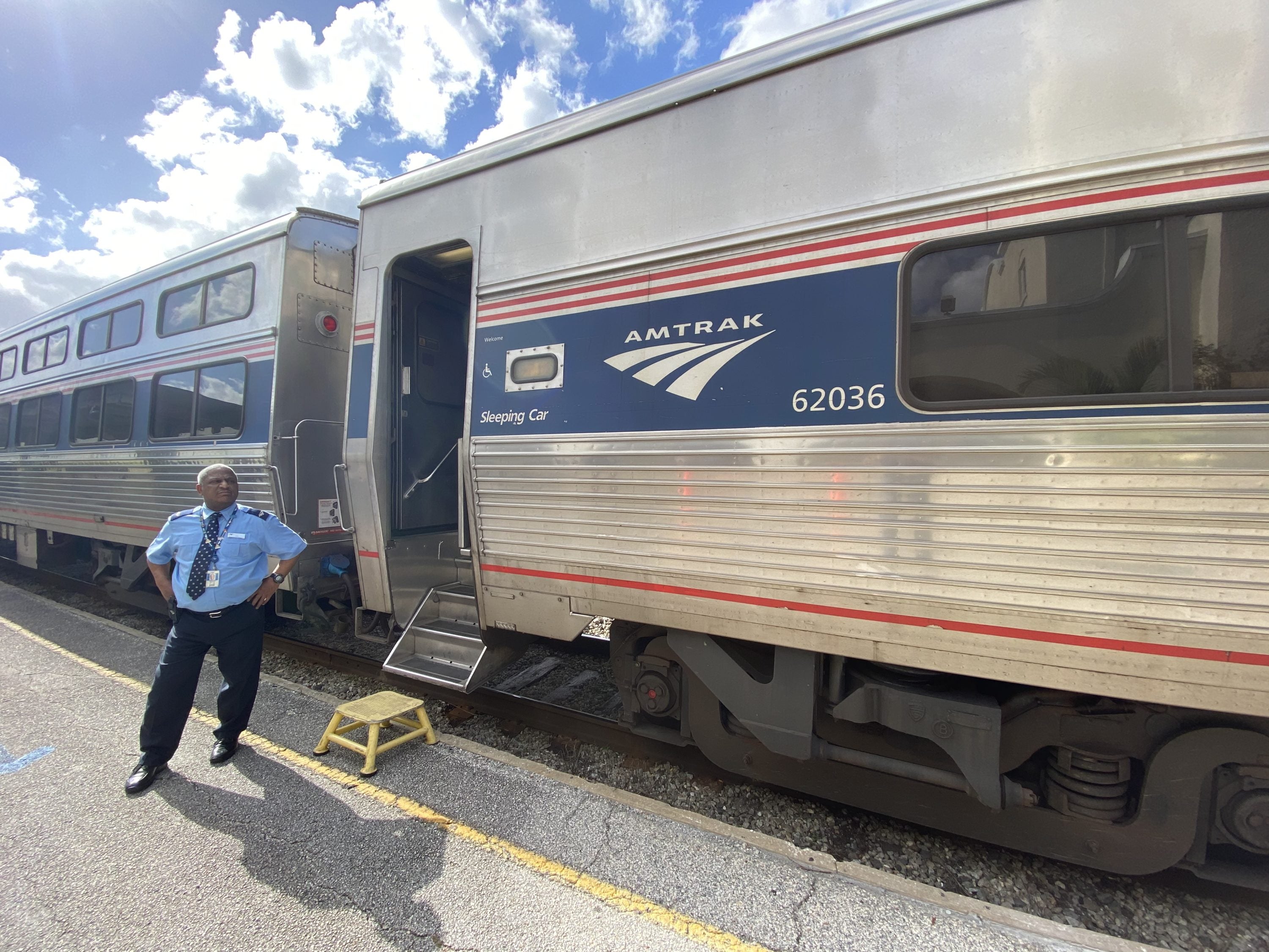 Amtrak Silver Meteor With Attendant