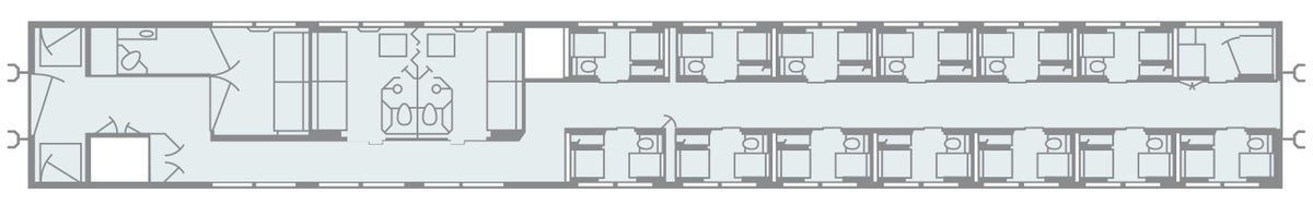 Amtrak Sleeping Car Layout