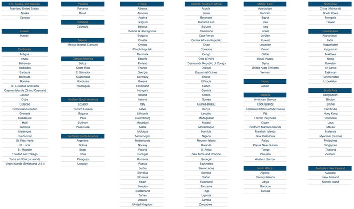 Copa Airlines Partner Award Regions Copa Airlines Partner Award Regions